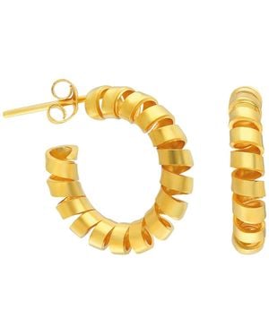 Nowart Jewelry Twist Hoops - Metallic