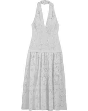 Nocturne Sleeveless Midi Dress - White