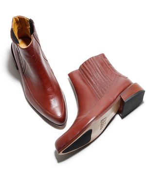 Mafalda Cordelia Nutella Ankle Boots - Purple
