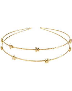Rare Matters Jewelry Celestial Star Double Wire Headband Semi Matte - Metallic