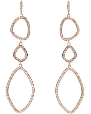 KAMARIA Triple Organic Shape Dangle Earrings - Multicolor