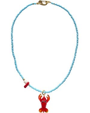 Smilla Brav Lobster Bling Necklace - Red
