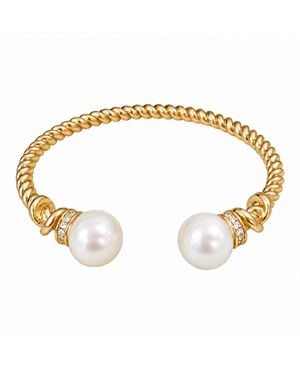 Ninemoo Titan Double Pearl Cuff - Metallic
