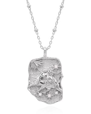Luna Charles Solara Zodiac Necklace - White