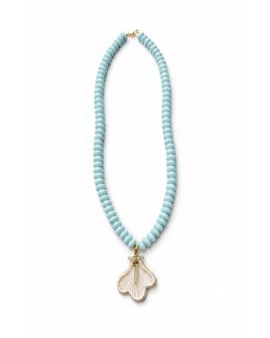 Carolina Benoit Aqua Candy Necklace - Blue