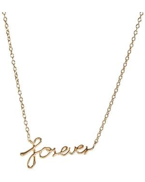Onewildone Forever Wild Script Necklace - Metallic