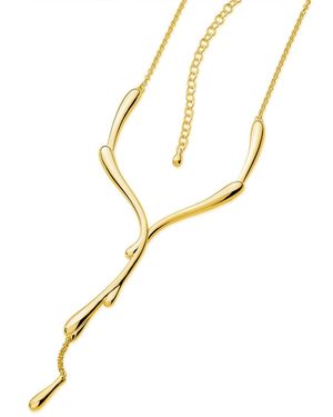 Lucy Quartermaine Dripping Necklace - Metallic