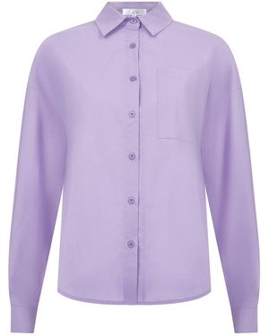 Lula-Ru Lucy Cotton Shirt - Purple