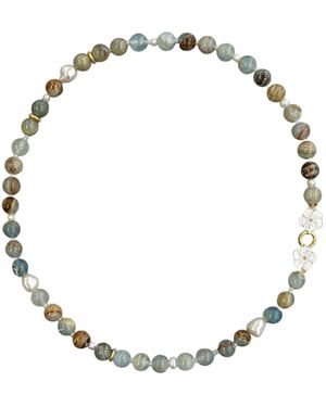 Agora Jewellery Cleito Atlantis Necklace - Metallic