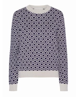 GROBUND Petra Knit Blouse - Blue