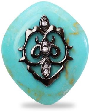 Bellus Domina Adjustable Festino Ring - Blue
