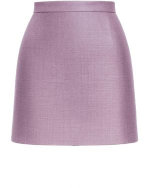 Richa Sharma High-Waist Mini Skirt - Purple