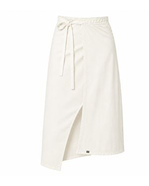 Yogi8Apparel Silent Glam Wrap Skirt - White