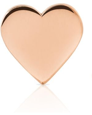 Maya Brenner 14K Heartfelt Stud - White