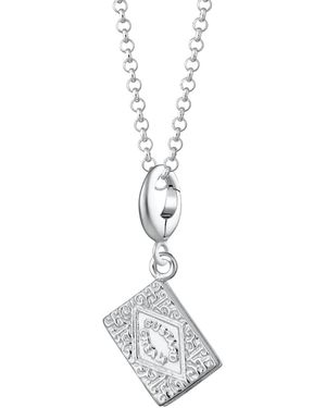 Lily Charmed Sterling Custard Cream Biscuit Charm Necklace - Metallic