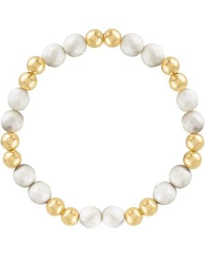 Olivia Le Bamboo Coral Power Gem Bubble Bracelet - Metallic