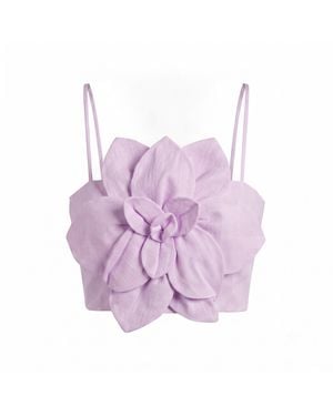 Yumi Kim Sahara Lilac Linen Top - Purple