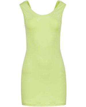 Conquista Sleeveless Drape Back Dress - Green