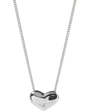 Muru Heart Necklace - Metallic