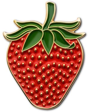 Make Heads Turn Enamel Pin Strawberry - Red