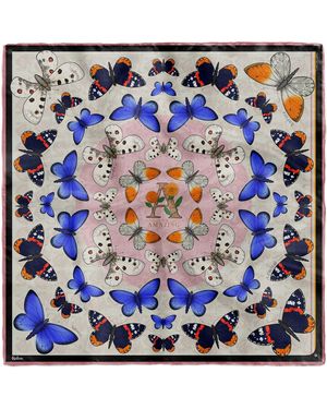 Kueen Silk Scarf - Blue