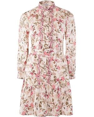 Raishma Sierra Cream Dress - Pink