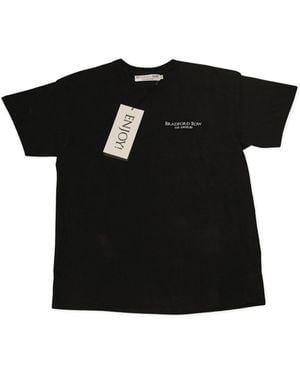 Bradford Row Br Vitals Embroidered Boxy Tee - Black