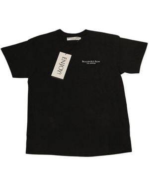 Bradford Row Br Vitals Embroidered Boxy Tee - Black
