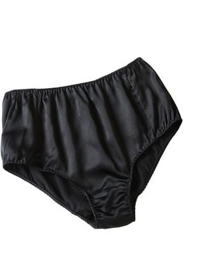 Soft Strokes Silk Set Of Two Pure Mulberry Silk French Cut Knickers - Black