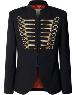 The Extreme Collection Blazer With Hussar Embroidery - Black