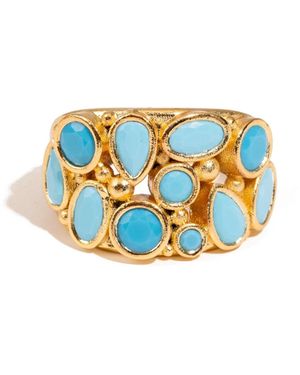 Ebru Jewelry Dream Adjustable Ring - Blue