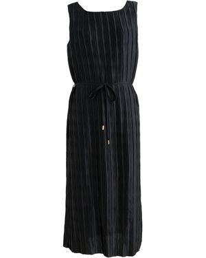 Louche Lumina Pleat Surprise Sleeveless Midi Dress - Black