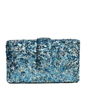 Simitri Snowflakes Kitsch Clutch - Blue