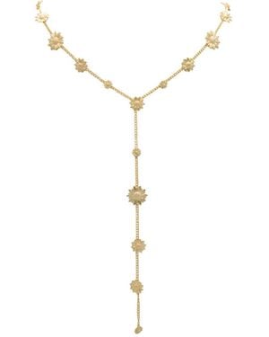 Marcia Moran Sunny, Sunflower Lariat - White