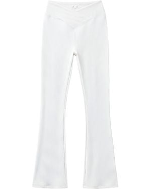 Altra Volta Ribbed Bootcut Leggings - White