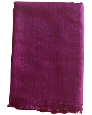 Heritagemoda Neutrals Plum Certified Cashmere Pashmina - Purple