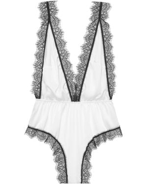 Perilla Lingerie Mina Jumpsuit Off - Metallic