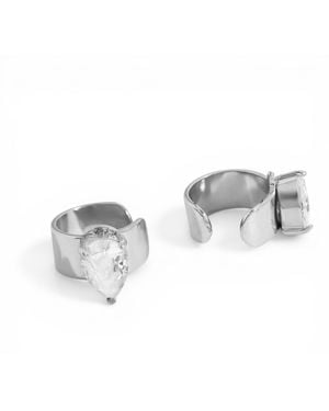 Jagged Halo Jewelry Regal Ear Cuff - Metallic