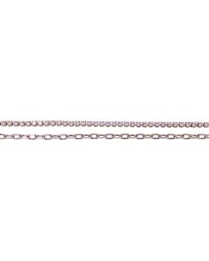 1610Istanbul Istanbulite Swarovski Chain Bracelet - Metallic