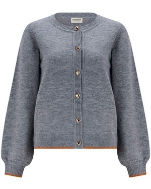 Sugarhill Glinda Cardigan Hearts - Gray