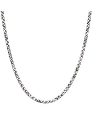 Outrage London Slim Wheat Chain Necklace - Metallic