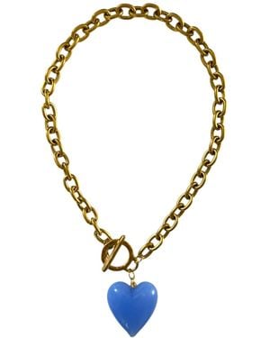 Sccollection Amore Heart Necklace - Blue