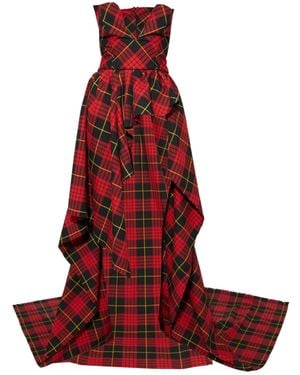 Sarah Regensburger Tartan Dream Dress - Red