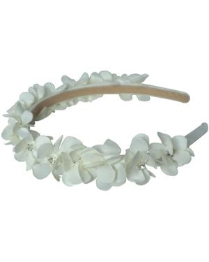 2KStyle Neutrals Peony Three-Dimensional Floral Hand-Embellished Satin Headband - Green