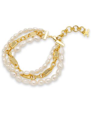 Classicharms Mia Layered Luxe Pearl Bracelet - Metallic