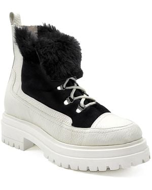 Beautiisoles by Robyn Shreiber Made in Italy Francy Ankle Winter Bootie With Shearling - Black