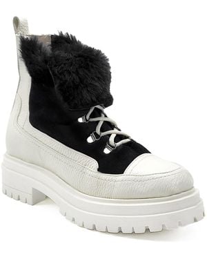 Beautiisoles by Robyn Shreiber Made in Italy Francy Ankle Winter Bootie With Shearling - Black