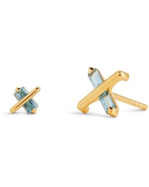 Kasun Butterfly Kiss Earrings - Metallic