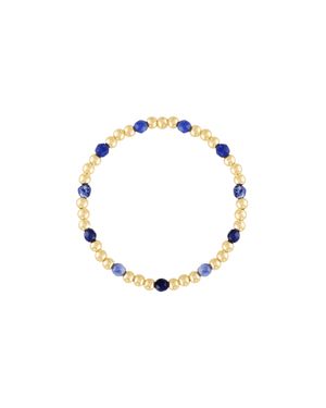 Olivia Le Sodalite Gemstone Bubble Bead Bracelet - Blue