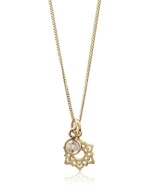 The Jewellery Store London Crown Chakra/Sahastrara Charm Necklace - Metallic